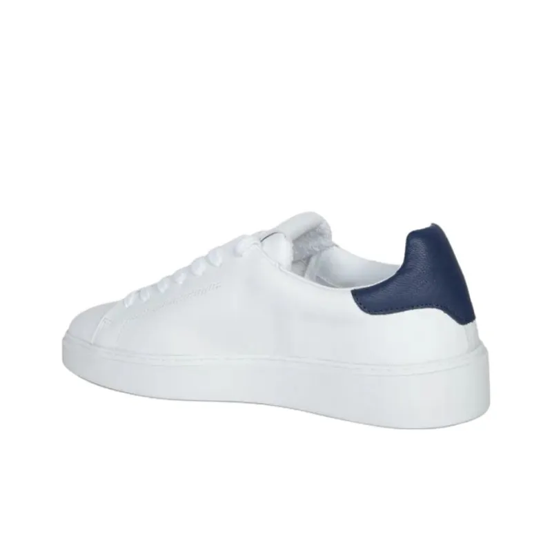 D.A.T.E Levante Low Top Skateboard Shoes Men's White Blue-2