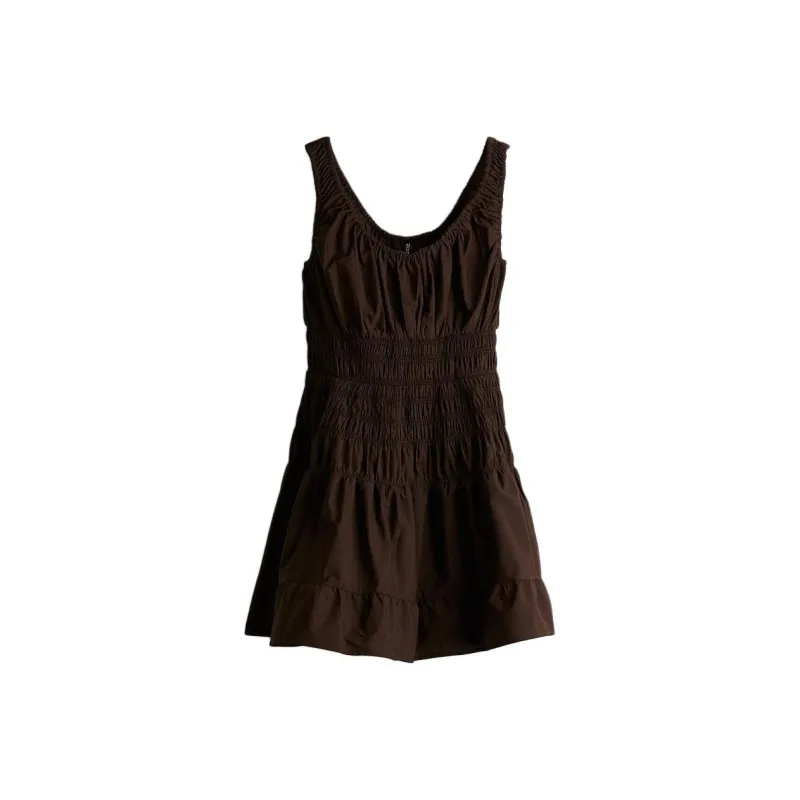 H&M Slip Dresses Women's Dark Brown-0