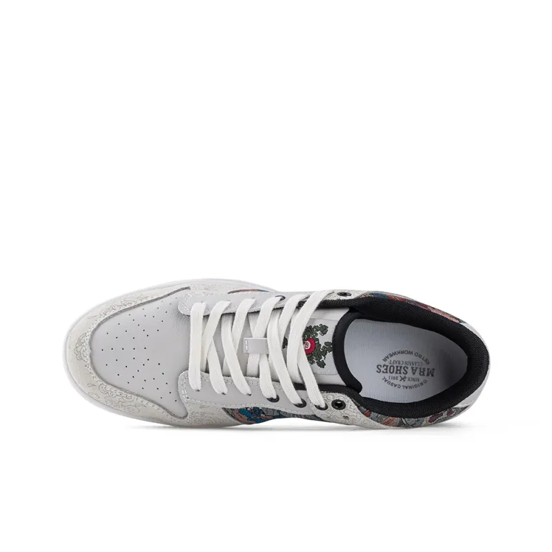 MR.A Country Style Series Low Top Skateboard Shoes Men's Dunhuang Painted-2