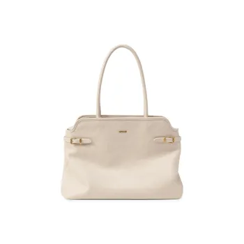 JONBAG Synthetic Leather Tote Bag, Shoulder Bag Women's Oat Milk/Hazelnut Brown