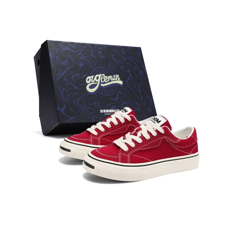 OUGLEMEN Non slip Lightweight Low Top Canvas Shoes Men's-6