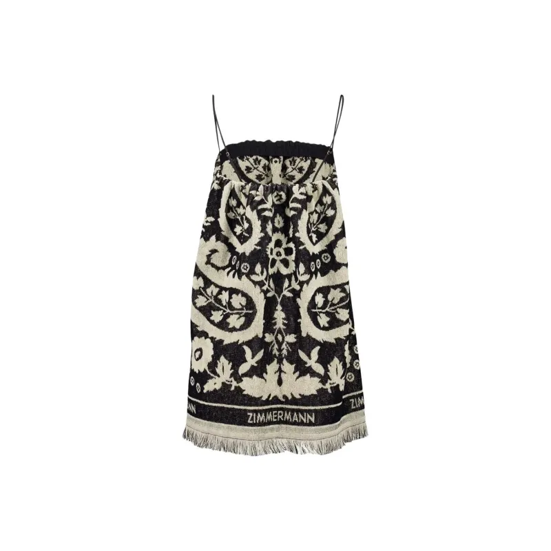 Zimmermann SS25 Slip Dress Women's Black White-0