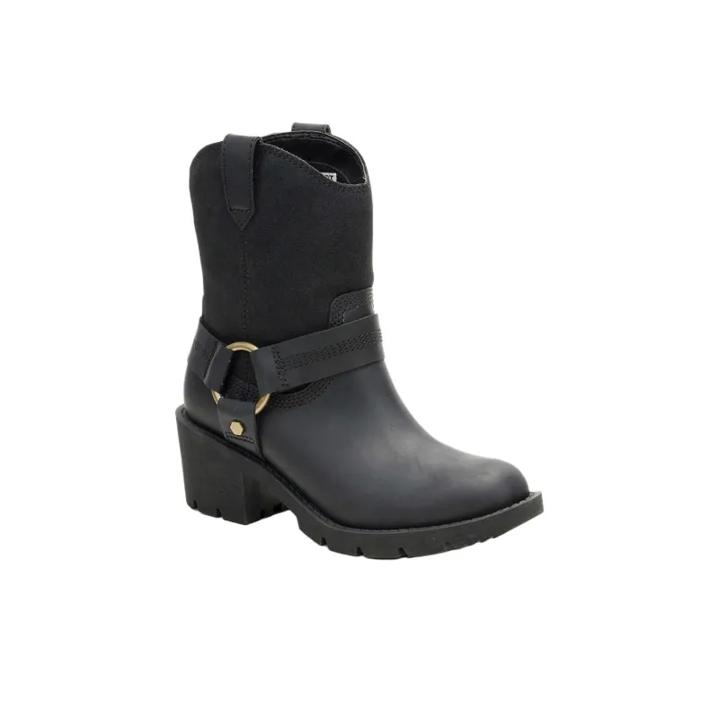 CAT Rewrite Harness Ankle Boots Women's Black-1