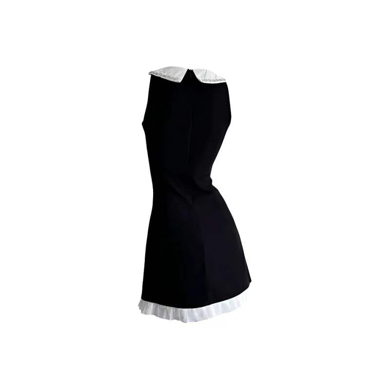 AHDO Sleeveless Dresses Women's Black-1
