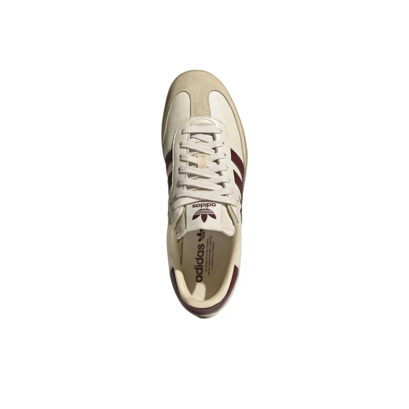 Adidas Originals SAMBA OG Low Top Skateboard Shoes Men's Beige-4