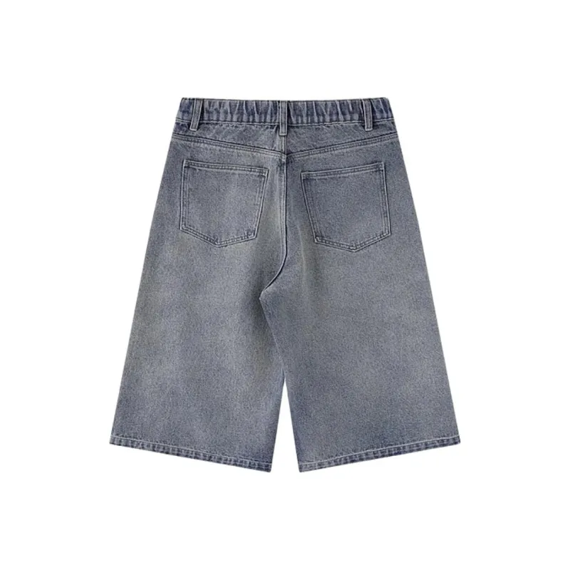 PAINT STAIN Denim Shorts Unisex-1