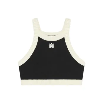 AMIRI Ma Ribbed Cropped Top