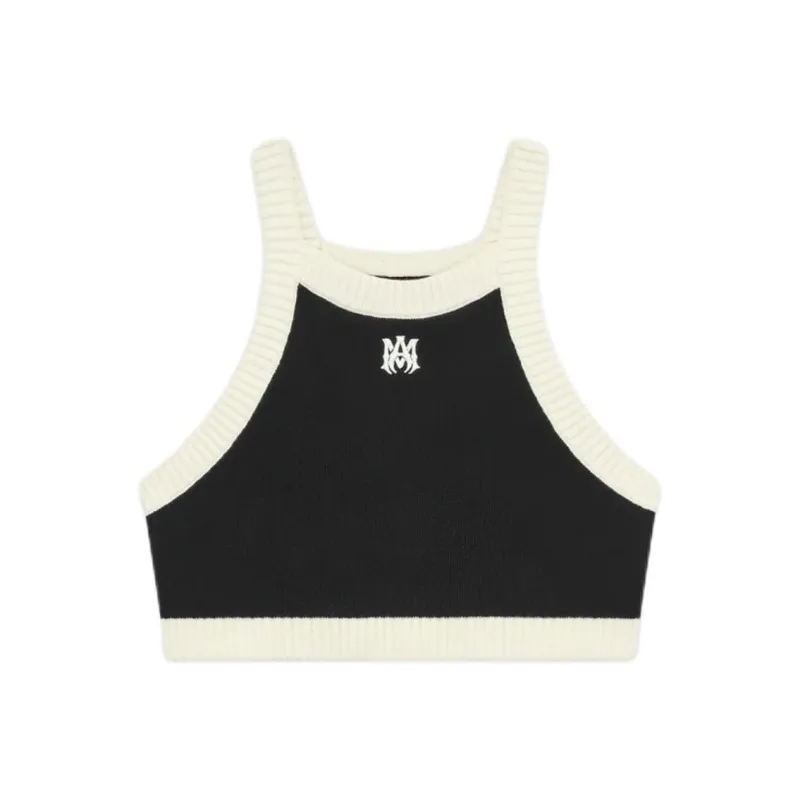 AMIRI Ma Ribbed Cropped Top-0