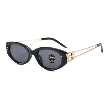 YALMY Metal Cat Eye Sunglasses Unisex