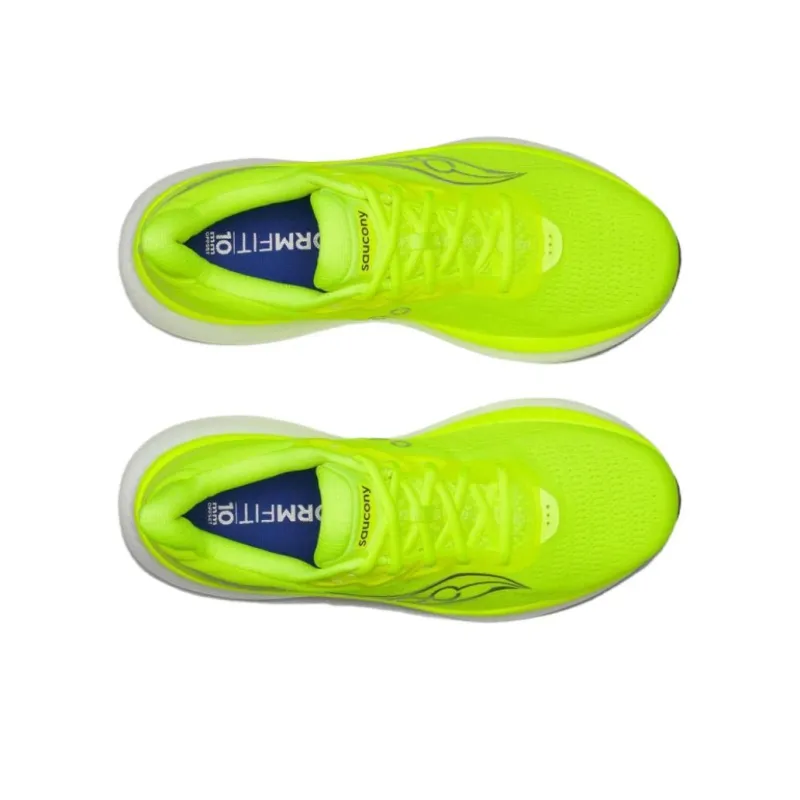 Saucony Anti Slip Wear Resistant Low Top Running Shoes Men's Neon Green-4