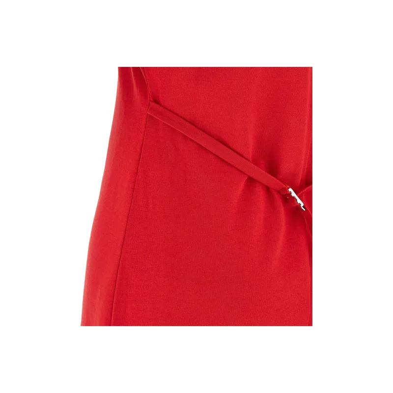 PINKO Short Sleeved Dress Women's Red-3