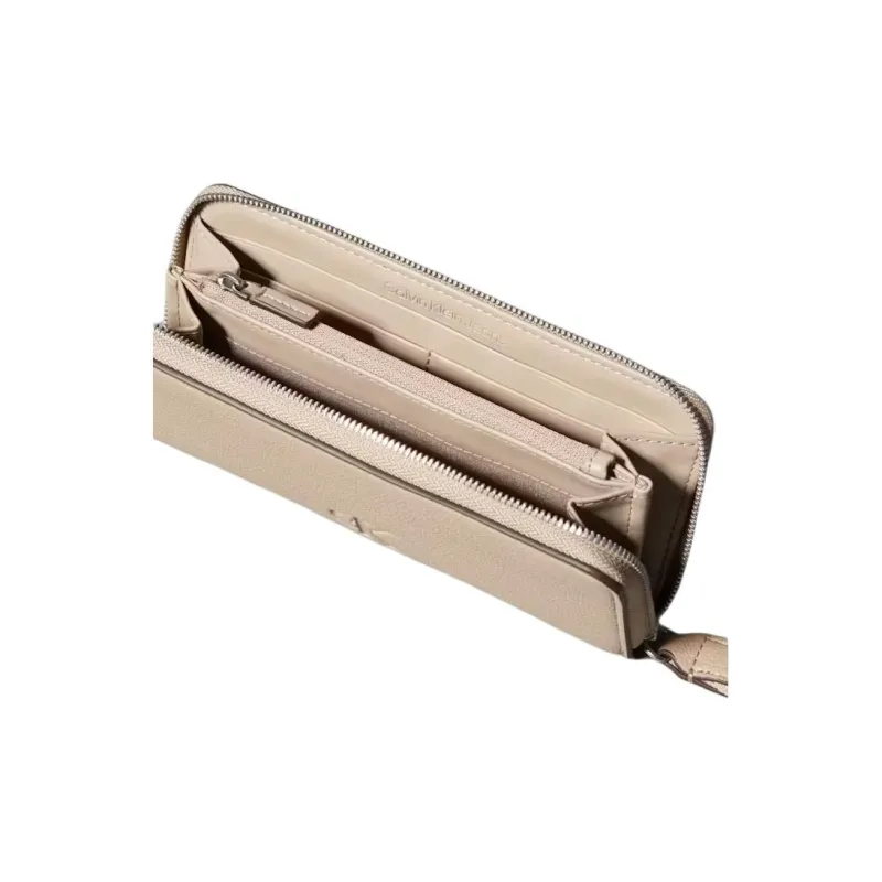 CALVIN KLEIN Polyurethane Wallet Tubas Unisex Ecru-2