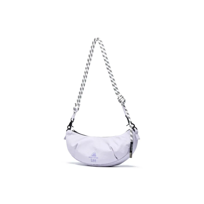 Lee Fabric Shoulder Bag, Crossbody Bag Wood Leaf Brown/Cloud Gray/Light Gray Purple-10