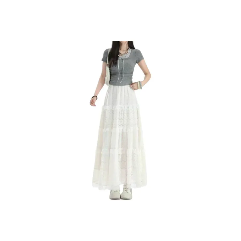 YINLEI Casual Long Skirt Women's-0