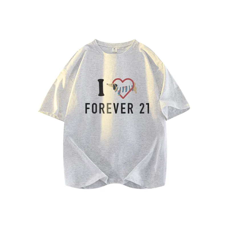 FOREVER 21 Drop Shoulder Sleeve T Shirt Women's-5