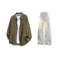 Yellow+White Heather Gray Pants