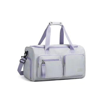 COWBONE Fabric Travel Bag 34L Unisex Gray Purple