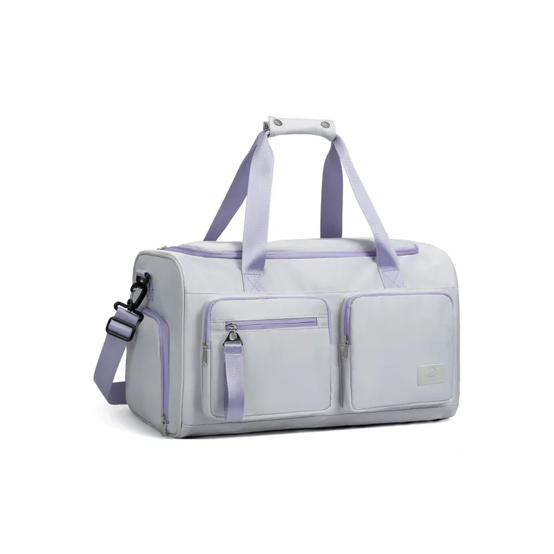 COWBONE Fabric Travel Bag 34L Unisex Gray Purple-0