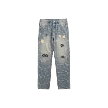 PAINT STAIN Jeans Unisex Blue