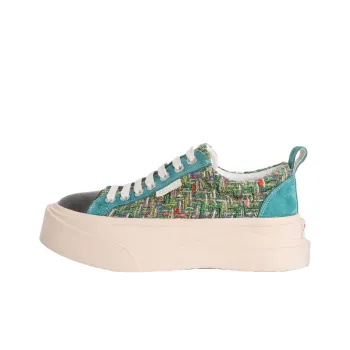 MARCHE STUDIOS Height Increasing Abrasion Resistant Low Top Canvas Shoes Unisex Ocean Green