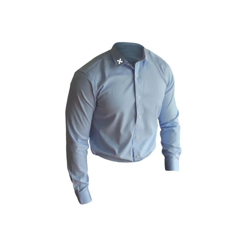 WALLPAINTER Shirts Men Blue Beige Checkered-2