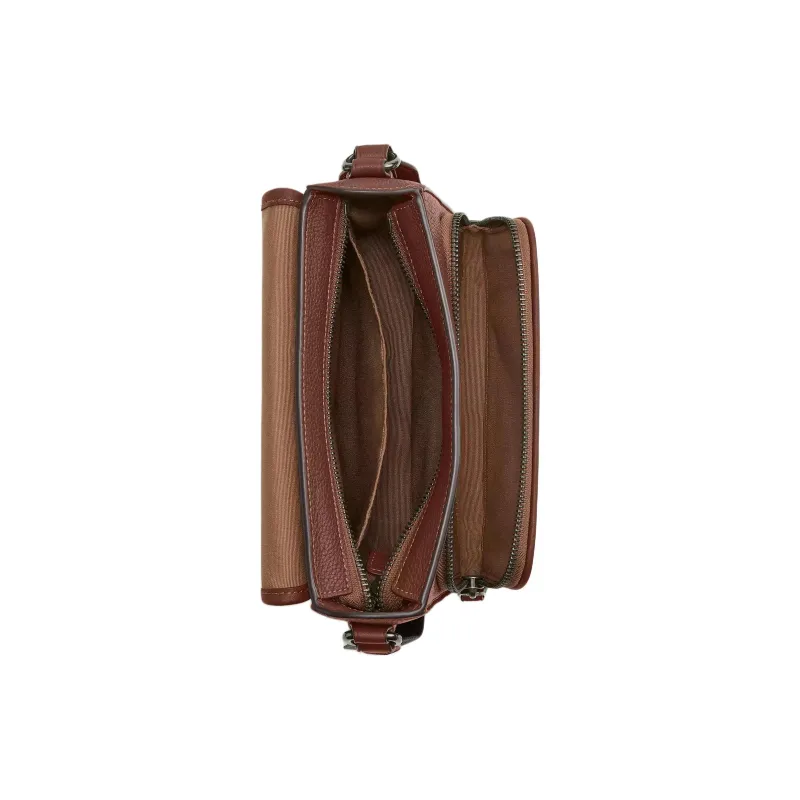 COACH PEANUTS Collaboration Sullivan Coated Canvas Crossbody Bag, Shoulder Bag Trumpets Men's Tan-2