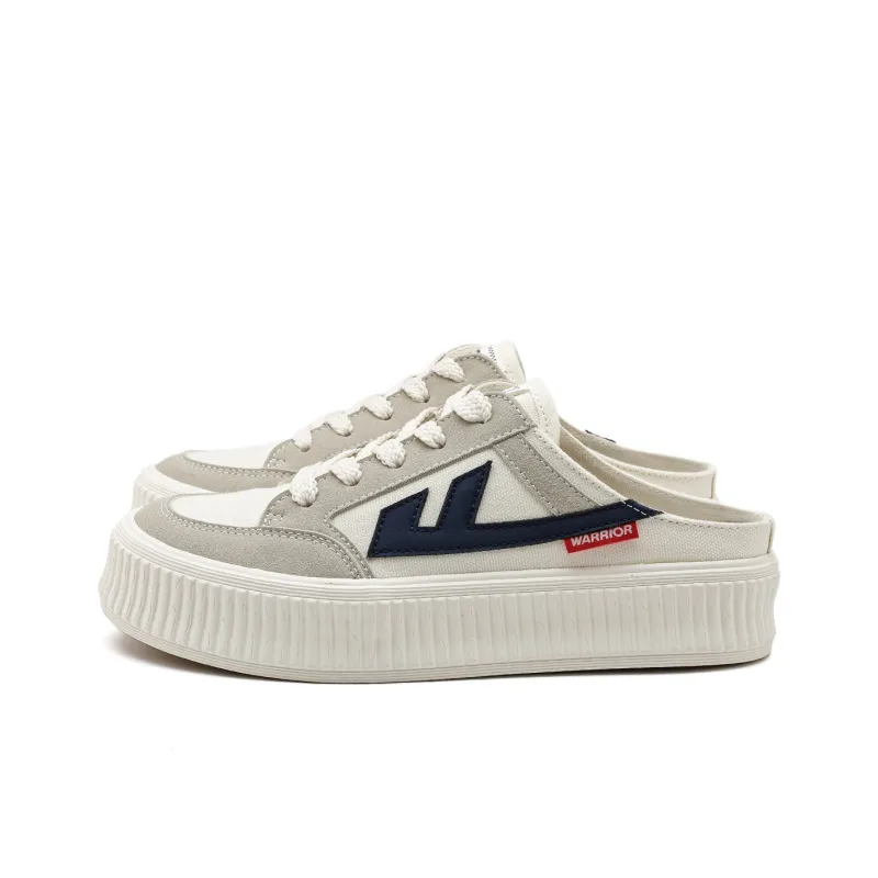 WARRIOR Skateboard Shoes Women's Low Top Beige-2