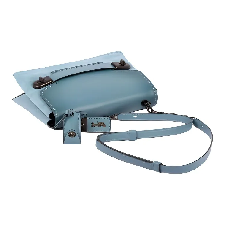 COACH Swagger Tanned Leather Shoulder Bag, Crossbody Bag Tubas Women's Denim-1