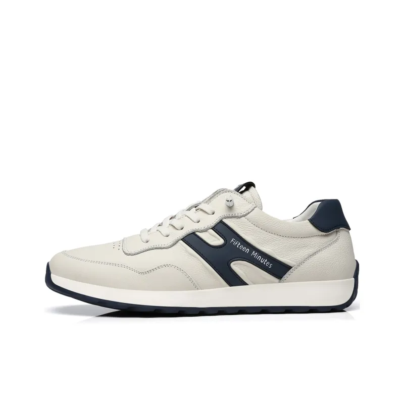 15 MINS Low Top Casual Shoes Men's White-0
