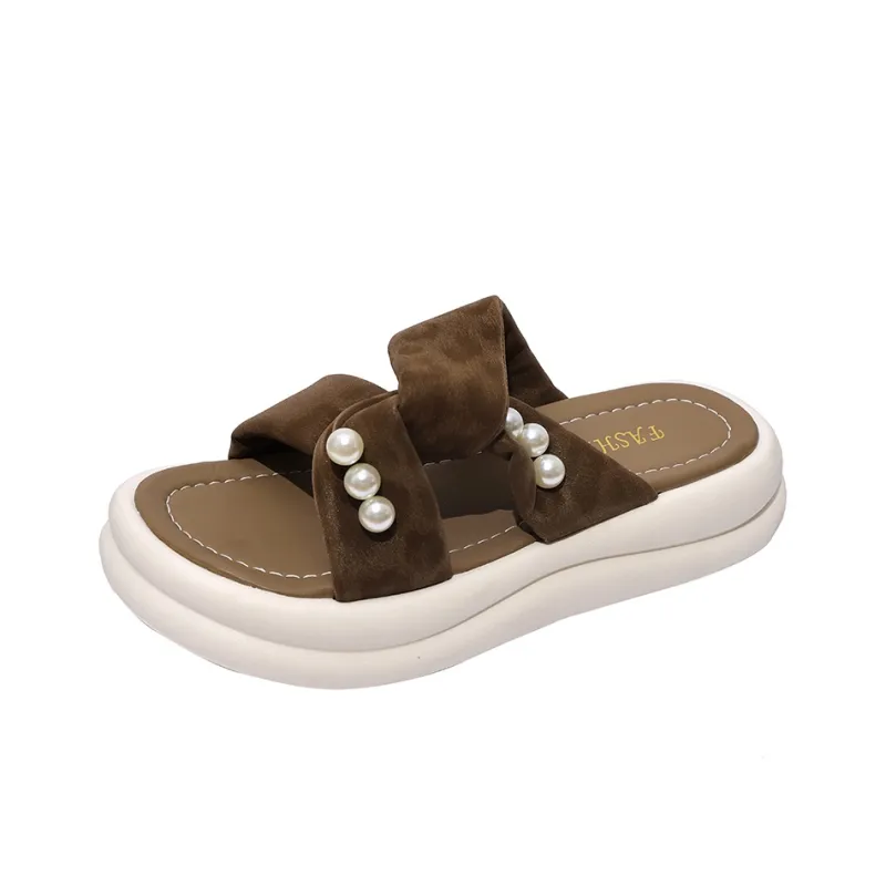 WUJI Rubber Sole Slip Resistant Slide Slippers Women's-4