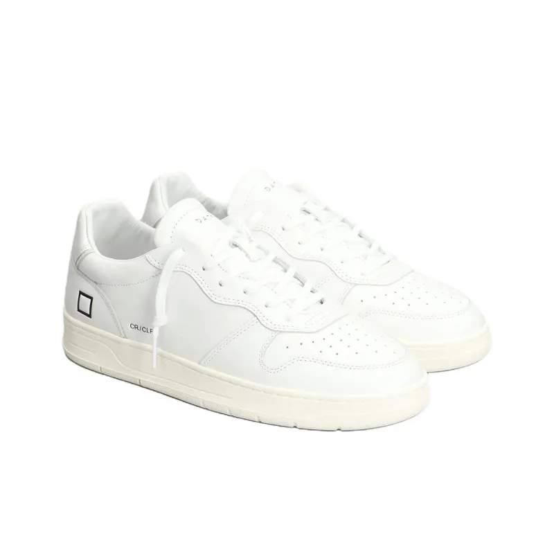 D.A.T.E Court Low Top Skateboard Shoes Men's White-2