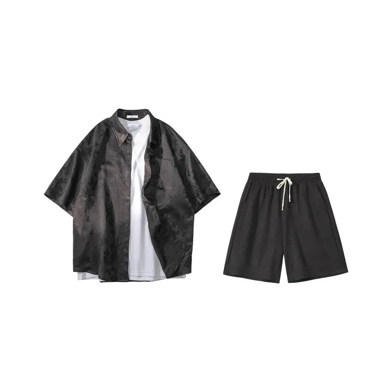 LIVINGTOWN Shirt Matching Set Unisex-2