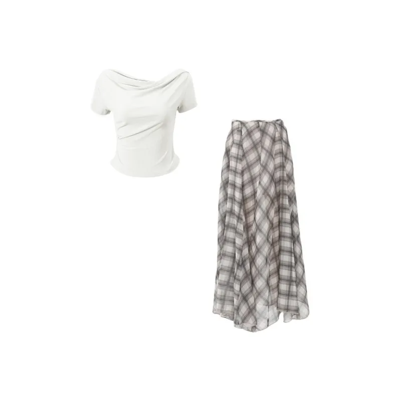 XIAOJUCHUANLI Skirt Set Women's-0