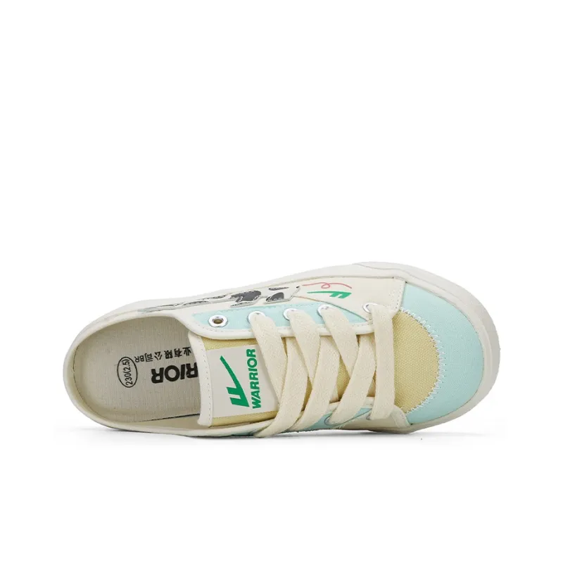 Warrior Abrasion Resistant Slip Resistant Closed Toe Slippers Women's Beige Cyan Black-2