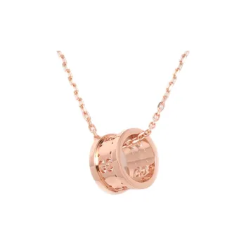 GUCCI 18K Gold Necklaces Women's Rose Gold
