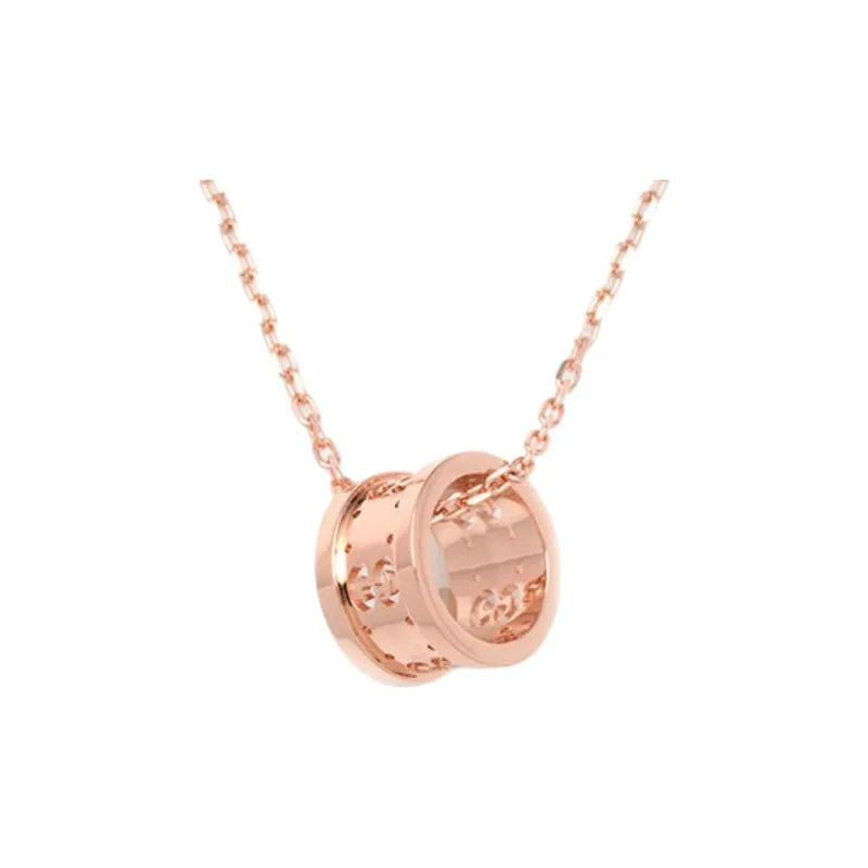 GUCCI 18K Gold Necklaces Women's Rose Gold-0