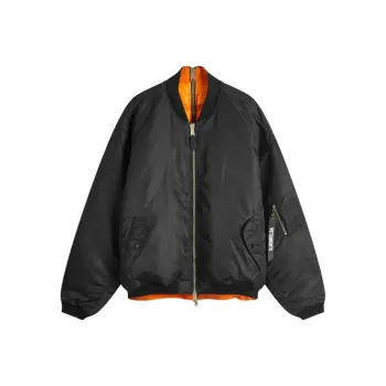 Vetements X Alpha Industries Zip Up Reversible Bomber Jacket
