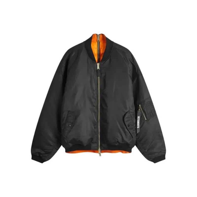 Vetements X Alpha Industries Zip Up Reversible Bomber Jacket-0