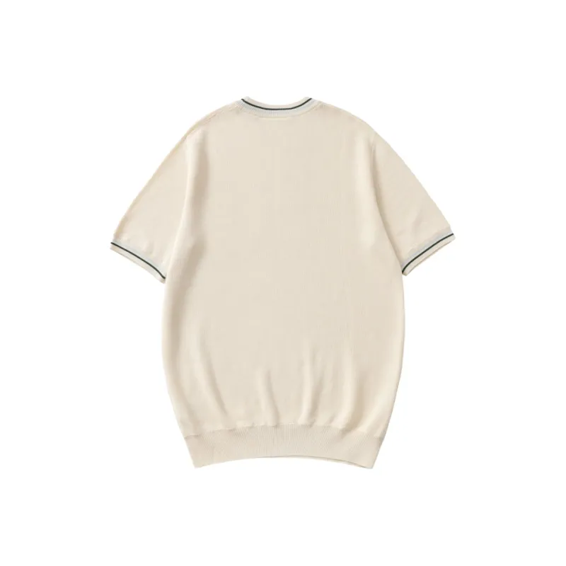 LACOSTE T Shirts Men Ecru-1