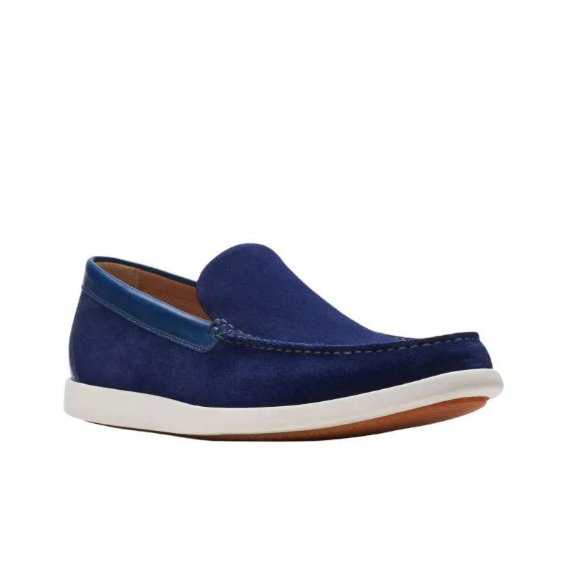 Clarks Ferius Creek Loafers Men's Dark Blue-2