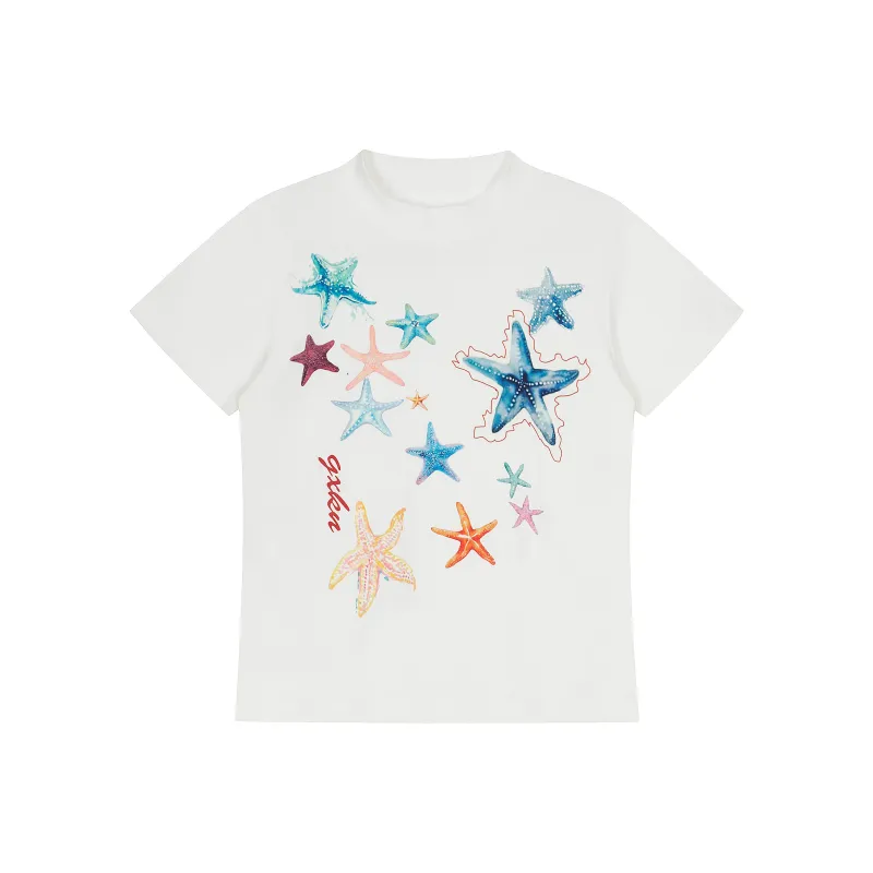 VINMUK T Shirts Women's White-0