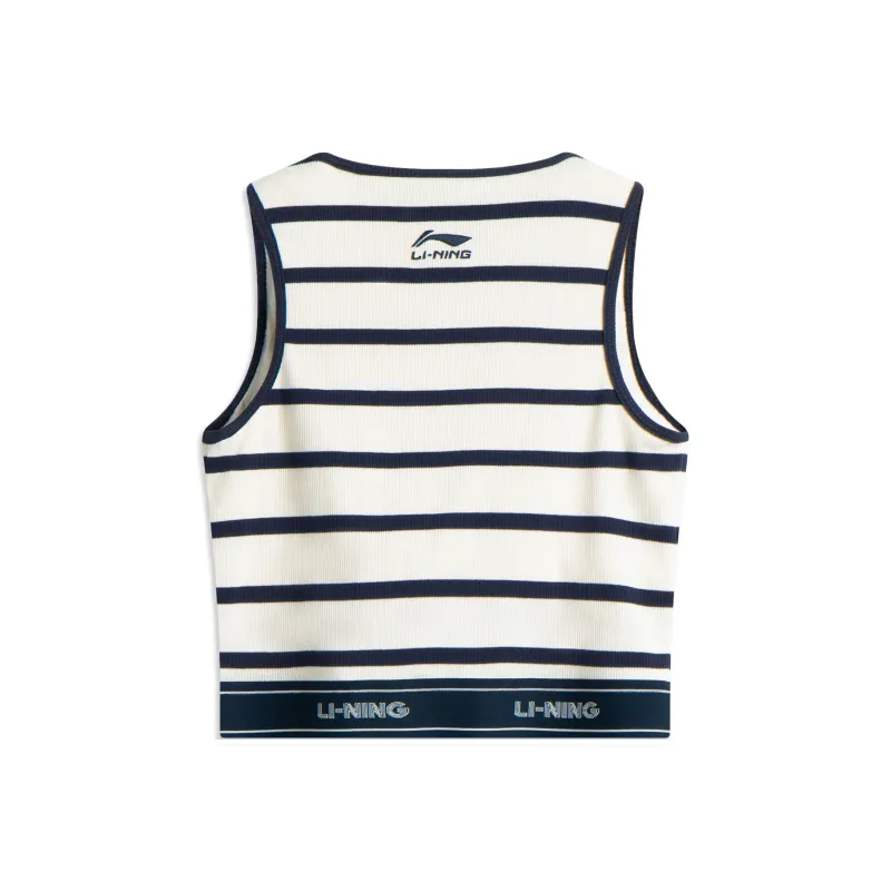 LiNing Sports Fashion Collection Sport Vests Women's Ivory/Outer Space Blue-1