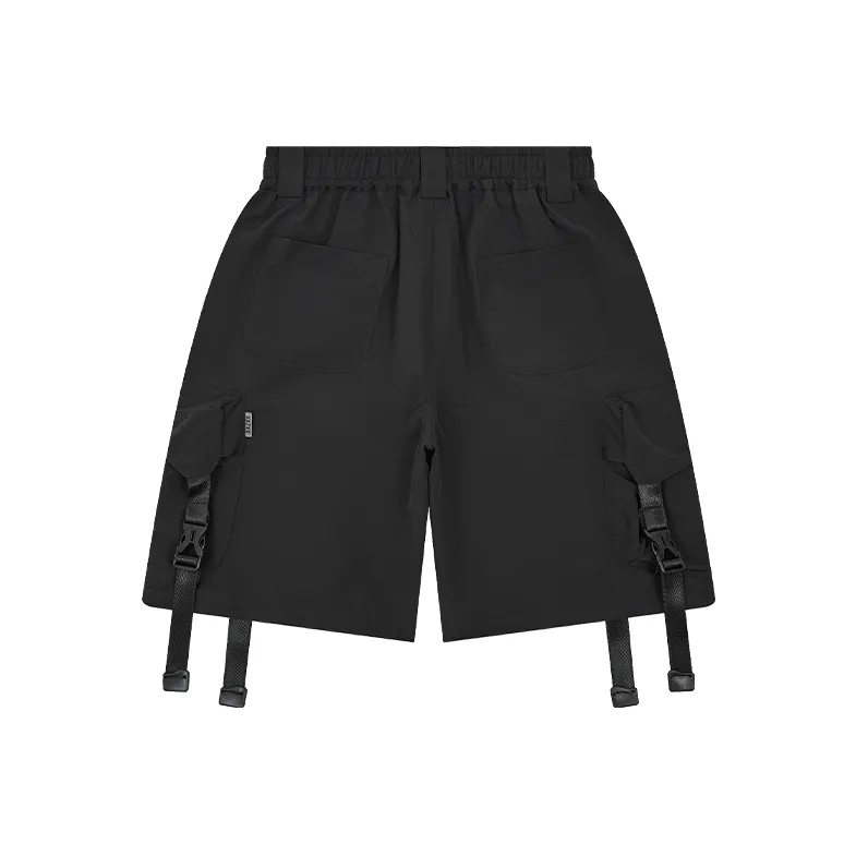 XXZXX Cargo Shorts Unisex Black-1