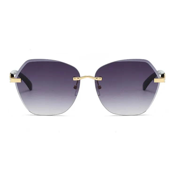 PRETTYALLUSION Alloy Irregular Shape Sunglasses Unisex-1