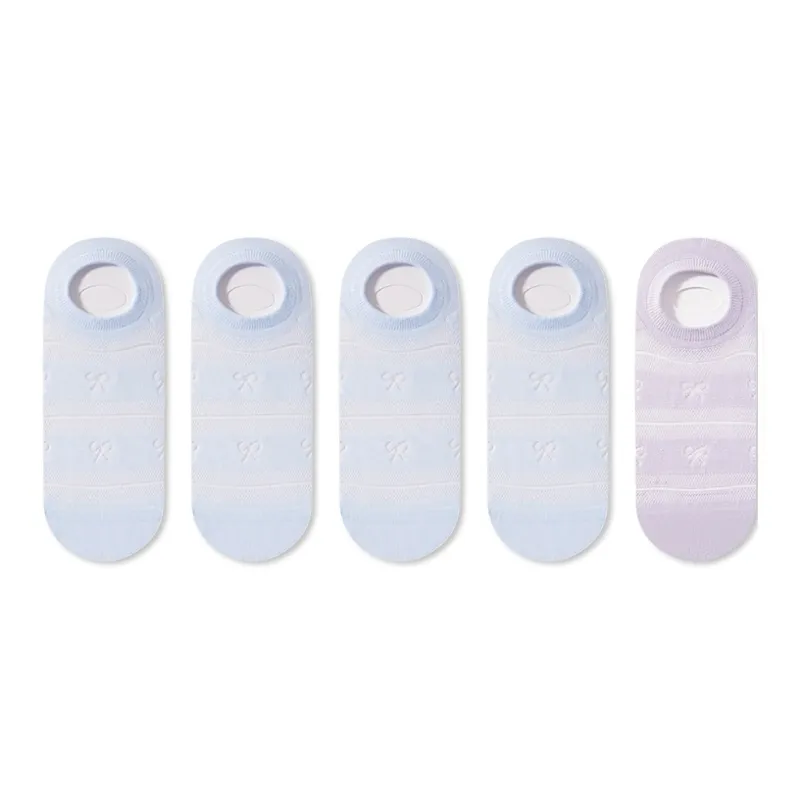 JIAZINI No Show Socks Women's 5 Pack-12
