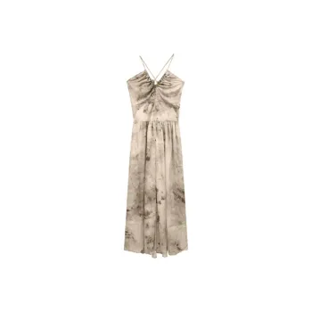 MISS VIGOR Slip Dresses Women's Ink Wash