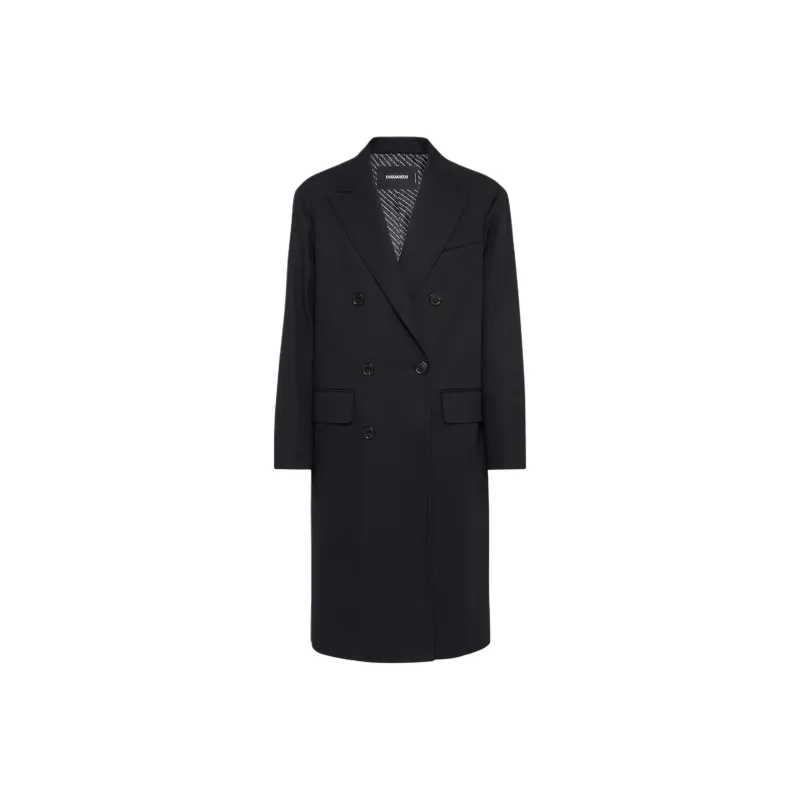 DSQUARED 2 Virgin Wool Double breasted Coat-0