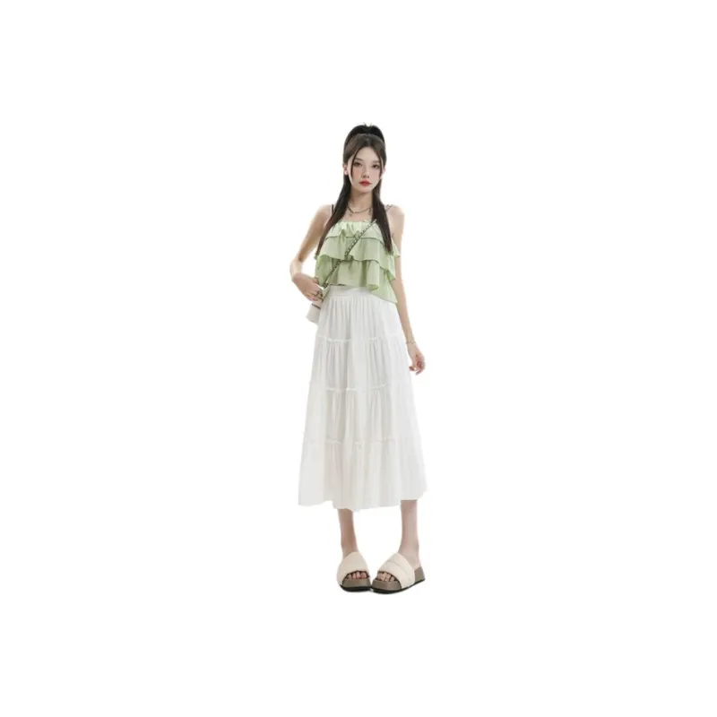 YINLEI Casual Long Skirt Women's-5