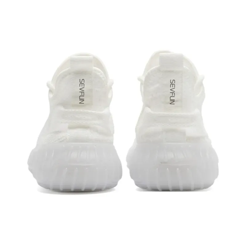 7 SEVFUN Casual Shoes Unisex Low Top White/Gray-26