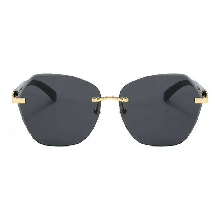 PRETTYALLUSION Alloy Irregular Shape Sunglasses Unisex-2